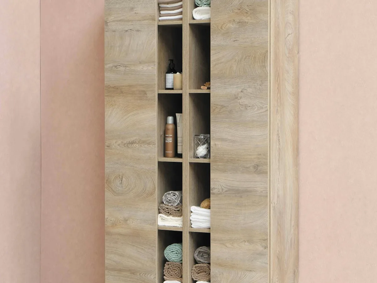 2-Door Wardrobe with Mirror